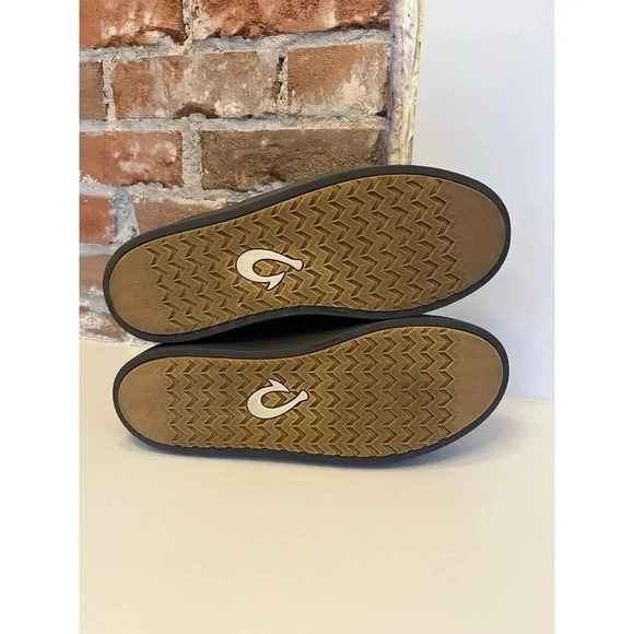 OluKai‎ Black Leather Waterproof Boots Men’s Size US 12/EU 45 - Picture 6 of 7